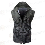Satan Rocks SED-0301 Zip Sleeveless Hoodie