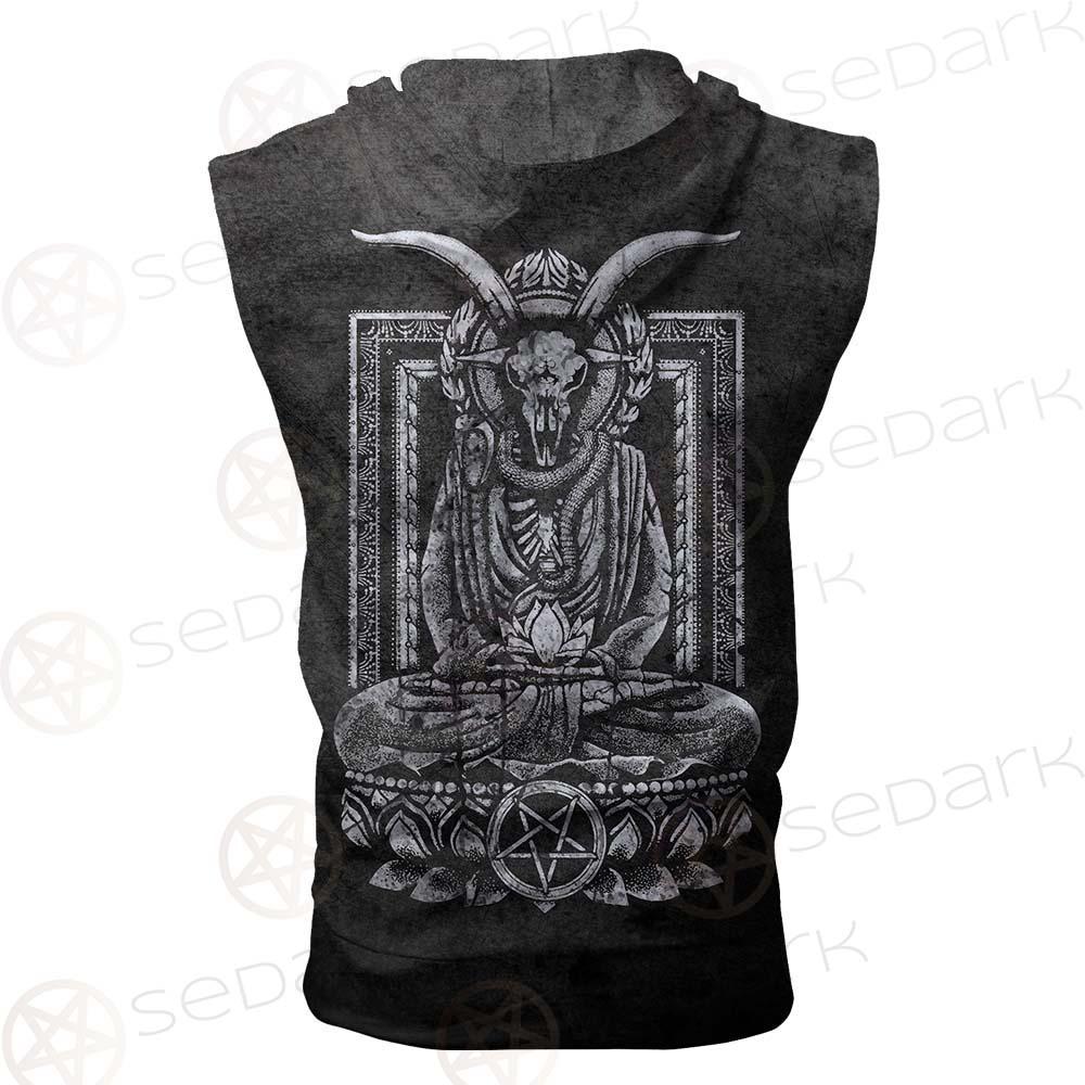 Baphomet Lotus SED-0303 Zip Sleeveless Hoodie