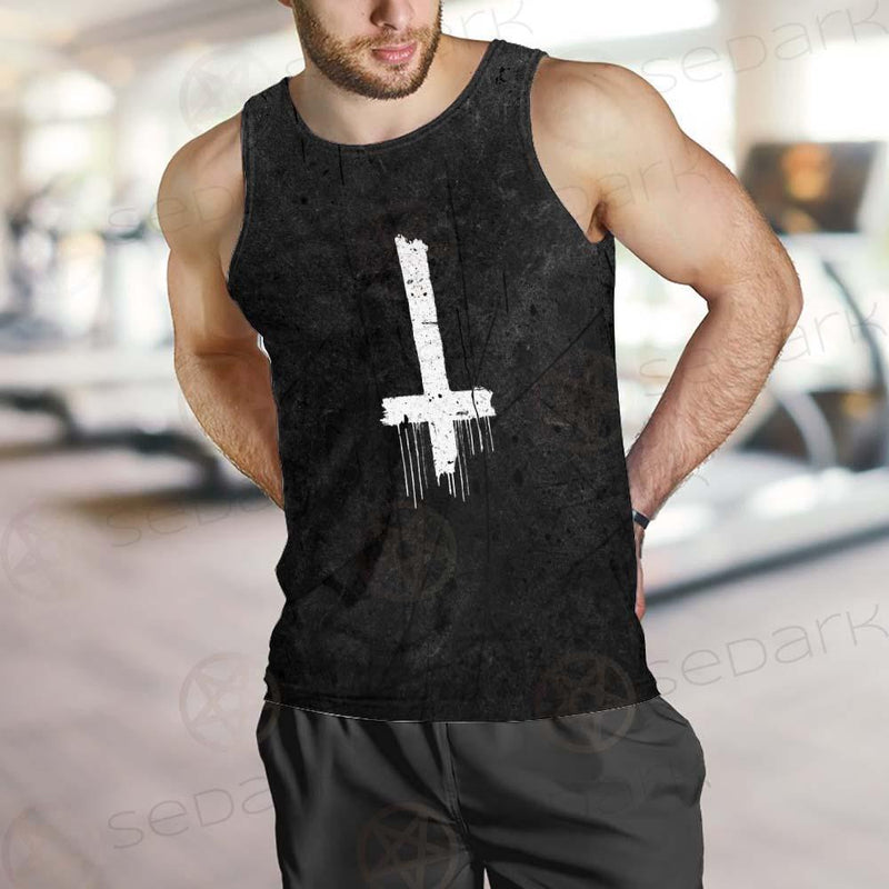 Satanic Cross Inverted SED-0304 Men Tank-tops