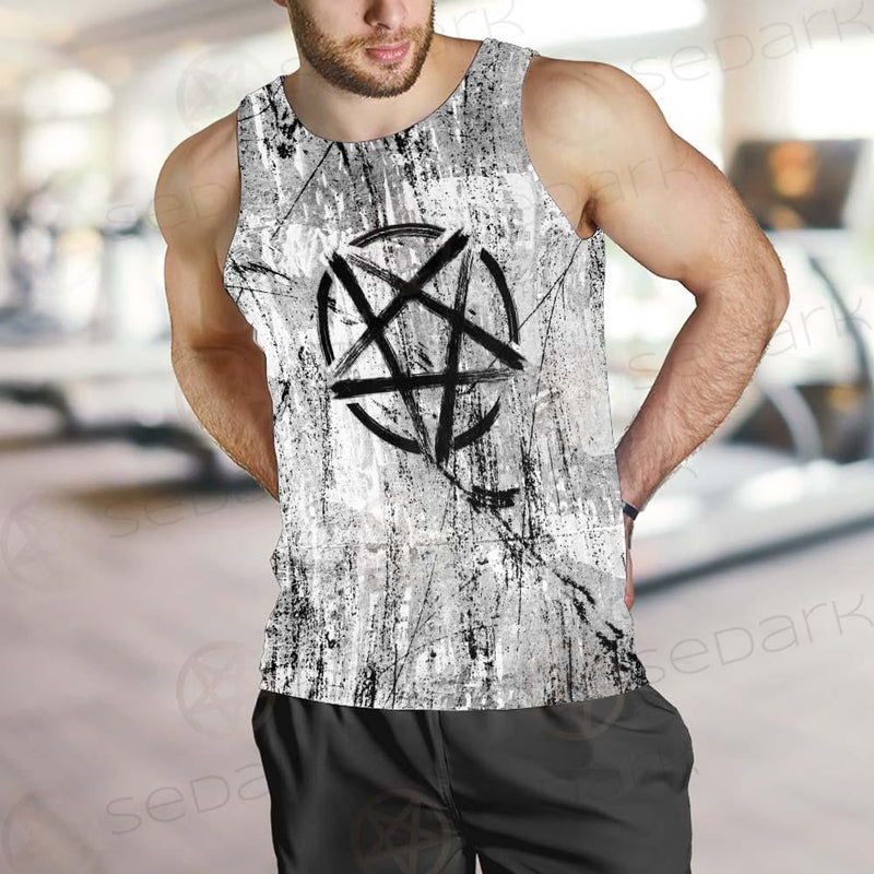 Satan Cross Inverted SED-0306 Men Tank-tops