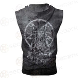 Pentagram Symbol SED-0310 Zip Sleeveless Hoodie