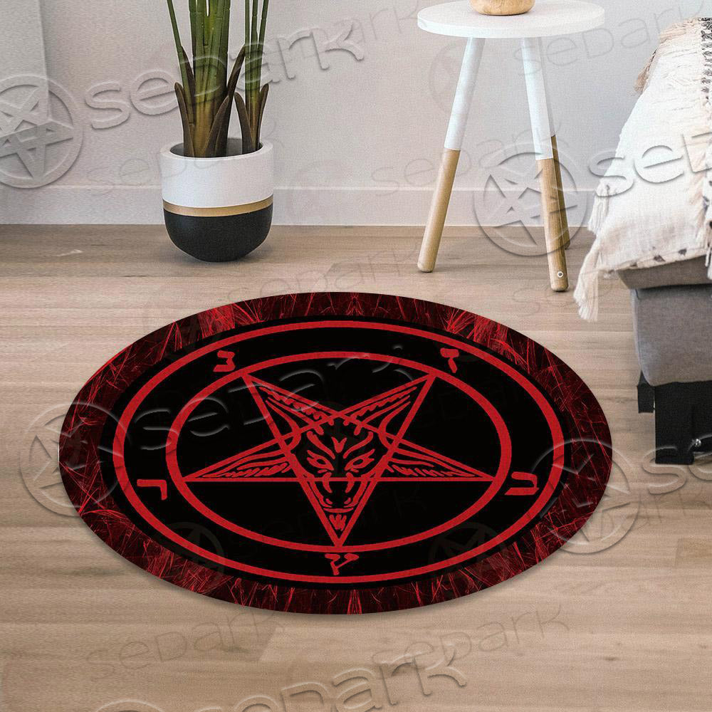 Sigil Of Baphomet SED-0312 Round Carpet