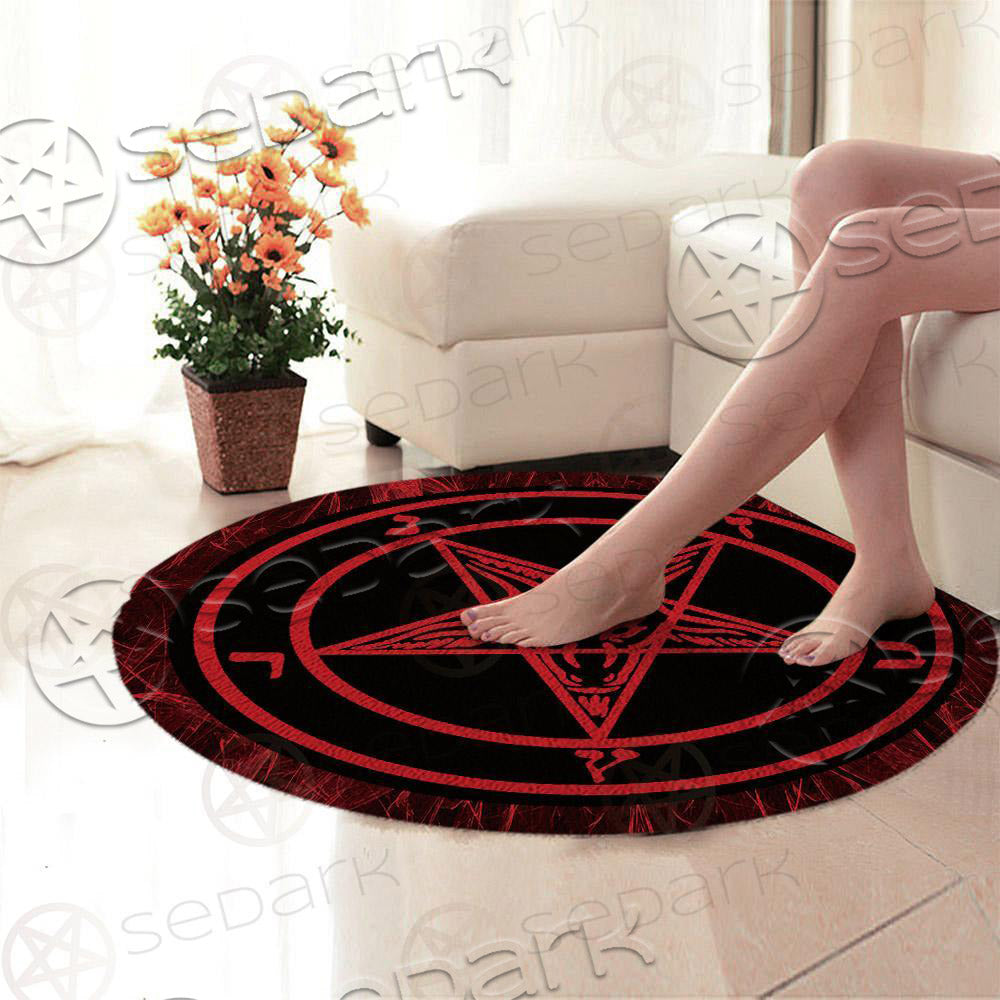 Sigil Of Baphomet SED-0312 Round Carpet