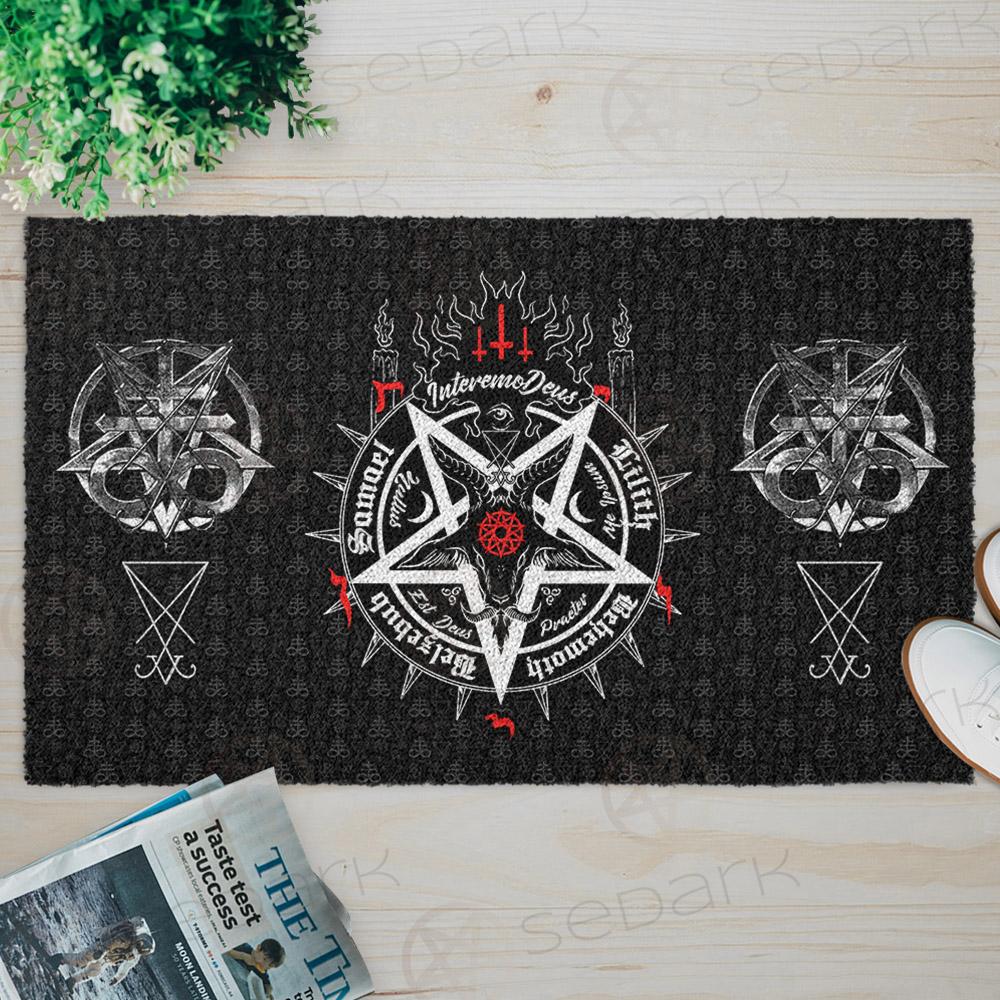 Satanic 5 Letters SED-0317 Door Mat