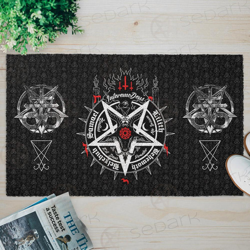 Satanic 5 Letters SED-0317 Door Mat
