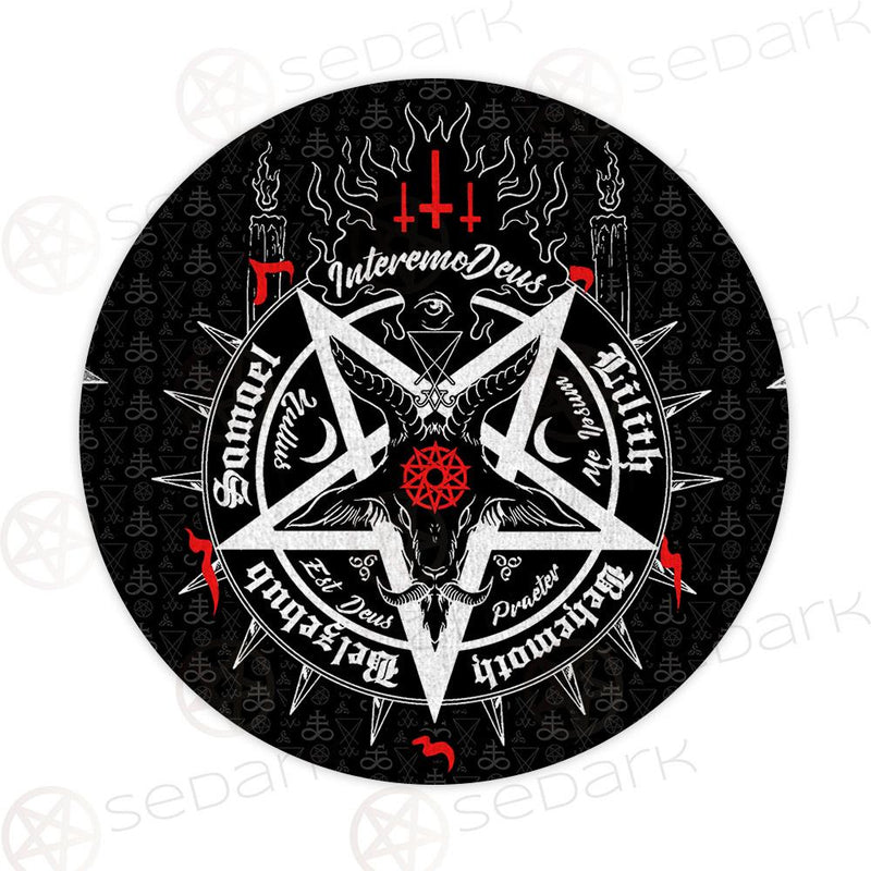 Satanic 5 Letters SED-0317 Round Carpet