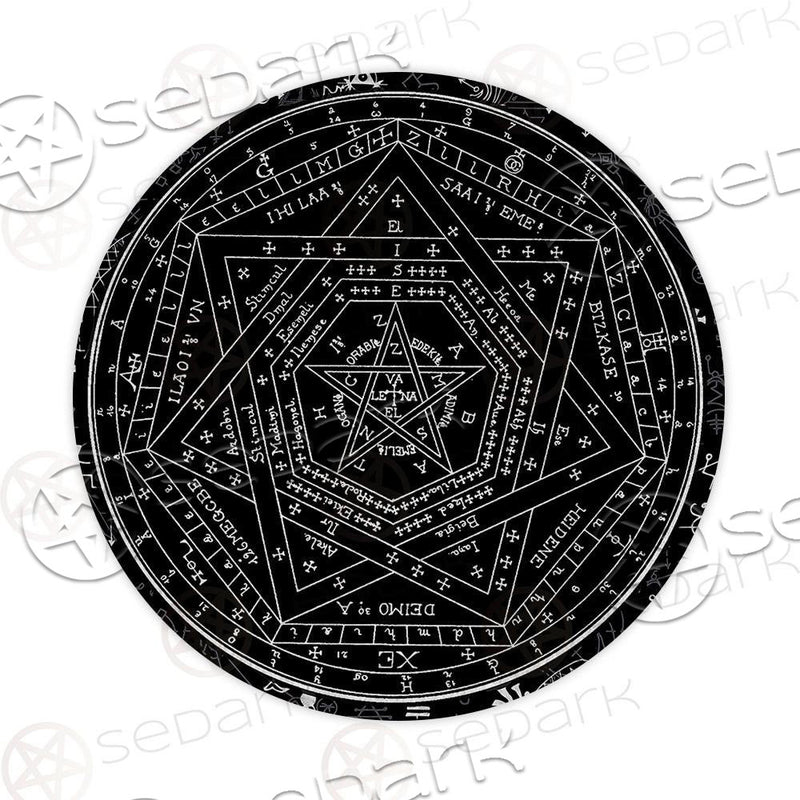 Satan Occult SED-0322 Round Carpet