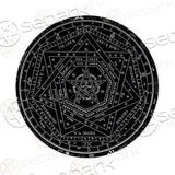 Satan Occult SED-0322 Round Carpet