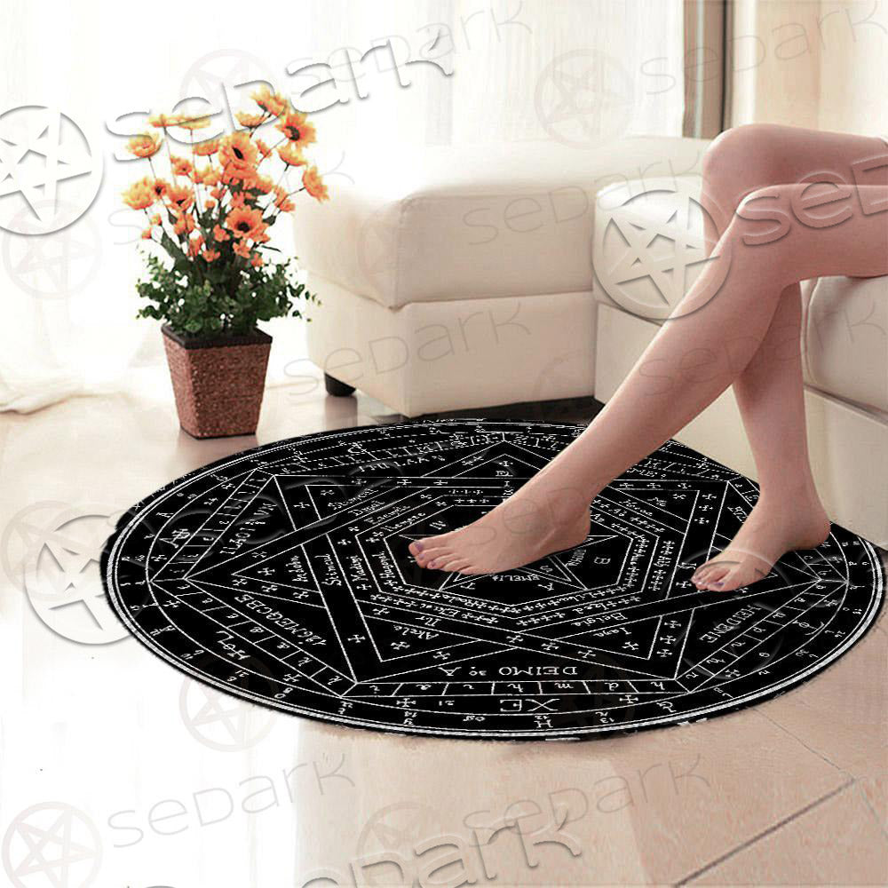 Satan Occult SED-0322 Round Carpet
