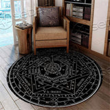 Satan Occult SED-0322 Round Carpet