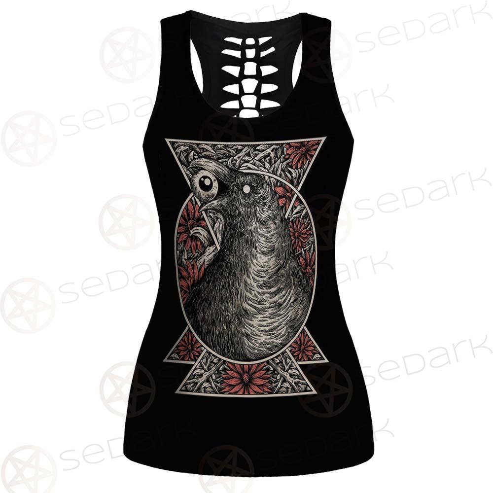 Gothic Black Crow Eye SED-0325 Women Tank Top