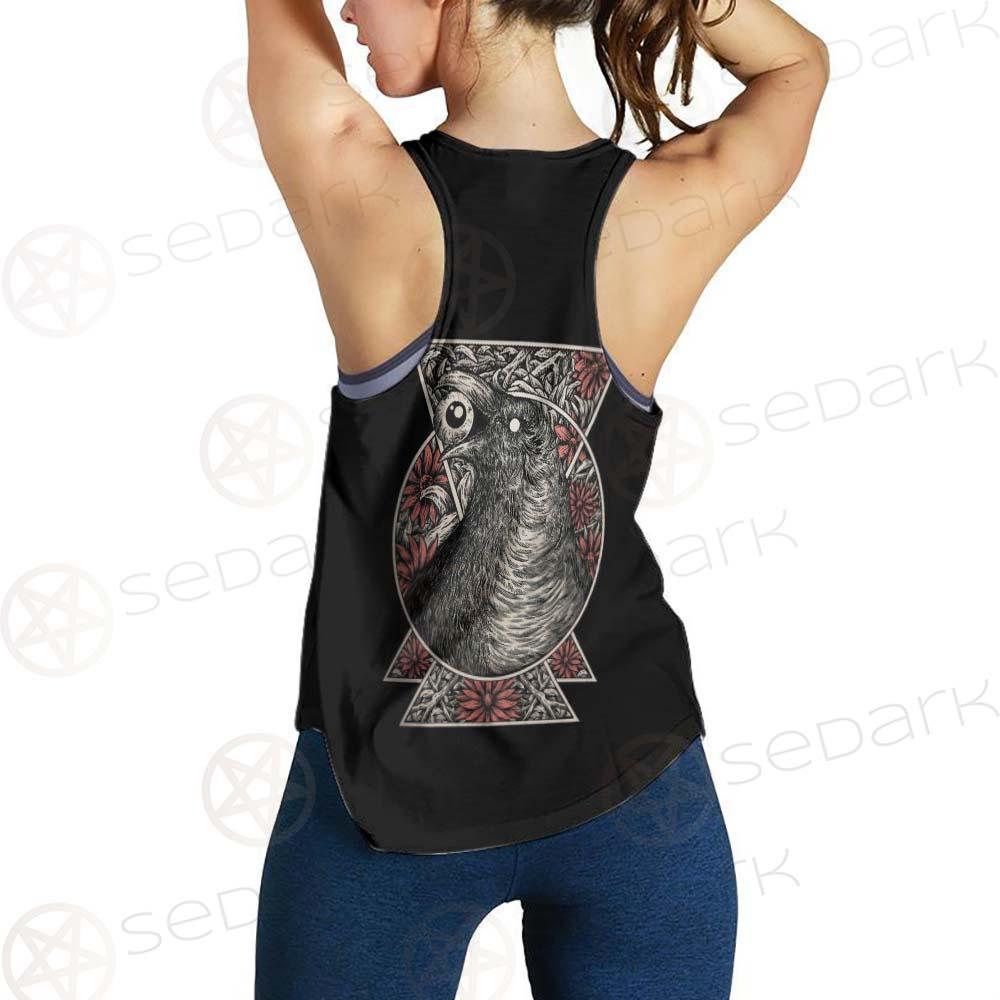 Gothic Black Crow Eye SED-0325 Women Tank Top