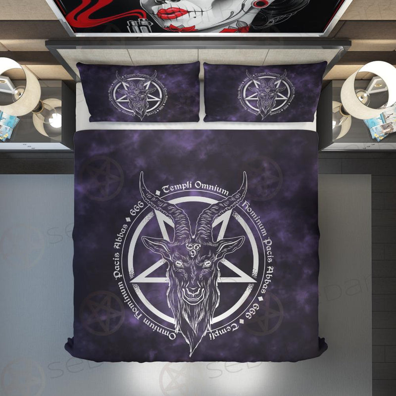 Satan Purple Background SED-0326 Bed set