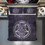 Satan Purple Background SED-0326 Bed set