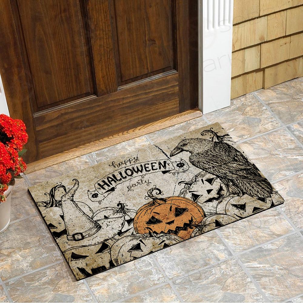 Satan Happy Halloween Party SED-0329 Door Mat