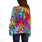 Satan Colorful SED-0334 Off Shoulder Sweaters
