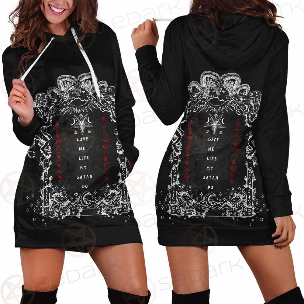 Love Me Like My Satan SED-0335 Hoodie Dress