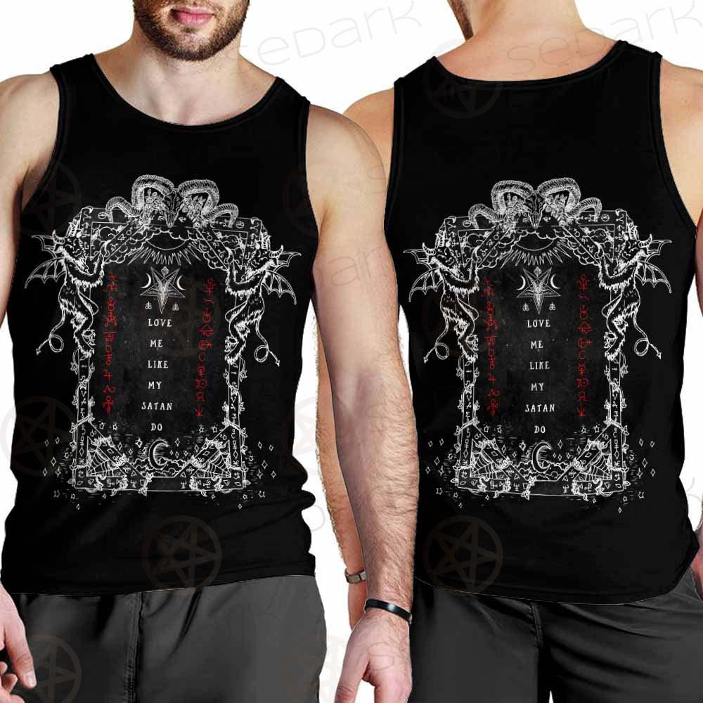 Love Me Like My Satan SED-0335 Men Tank-tops