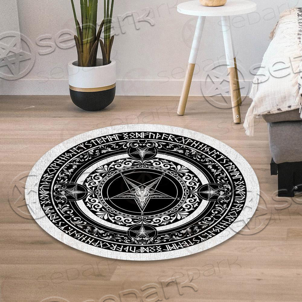 Sigil Of Baphomet SED-0338 Round Carpet