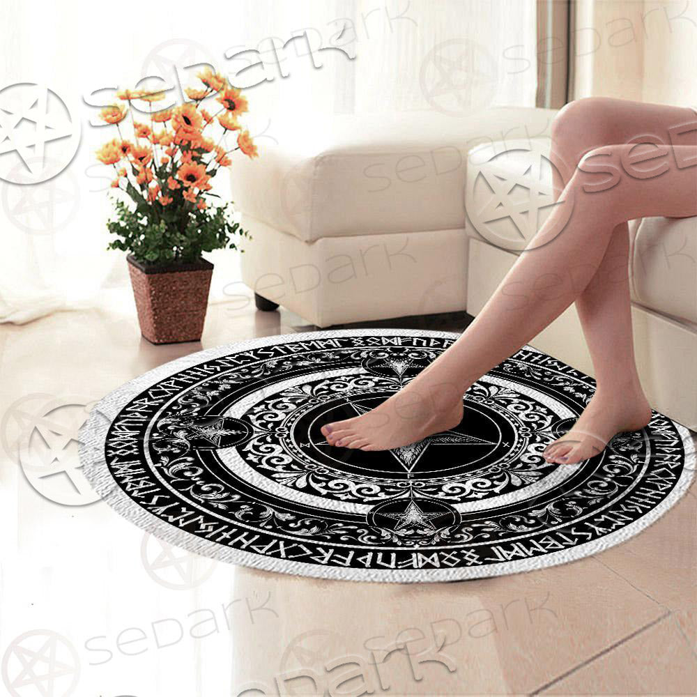 Sigil Of Baphomet SED-0338 Round Carpet