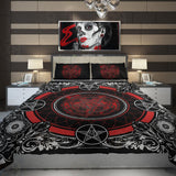 Red Sigil Of Baphomet SED-0340 Bed set