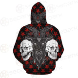 Baphomet Demon Goat Head And Human Skulls SED-0355 Hoodie & Zip Hoodie
