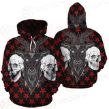 Baphomet Demon Goat Head And Human Skulls SED-0355 Hoodie & Zip Hoodie