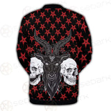 Baphomet Demon Goat Head And Human Skulls SED-0355 Button Jacket