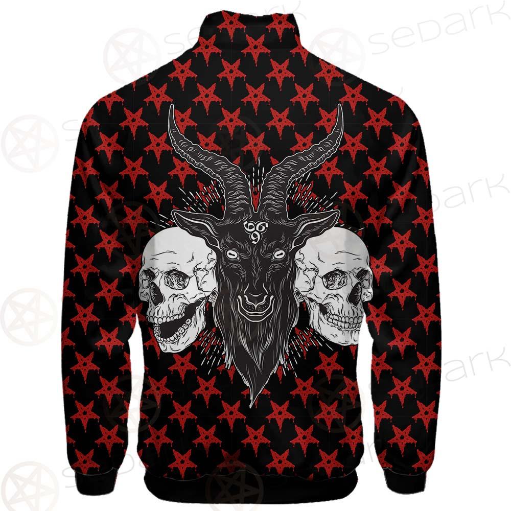 Baphomet Demon Goat Head And Human Skulls SED-0355 Jacket