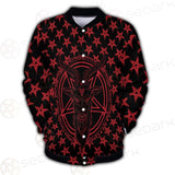 Baphomet Demon Goat Head SED-0356 Button Jacket