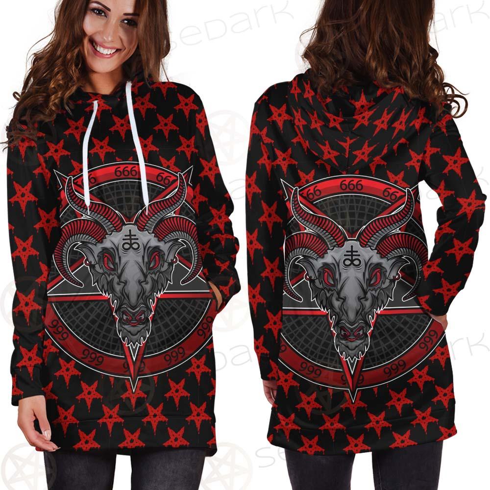 Baphomet Demon SED-0357 Hoodie Dress