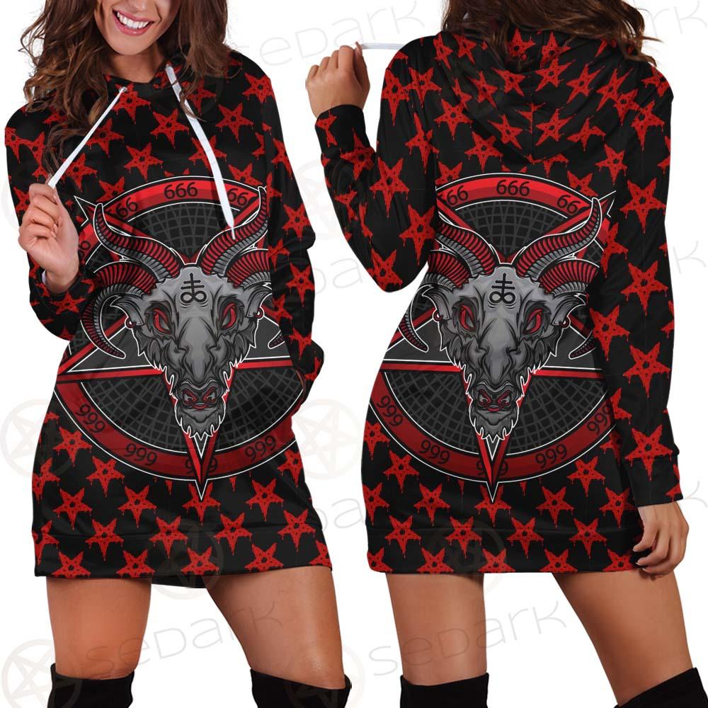 Baphomet Demon SED-0357 Hoodie Dress