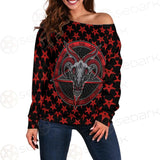 Baphomet Demon SED-0357 Off Shoulder Sweaters