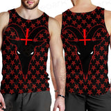 Baphomet Goat Headed Demon With The Red SED-0358 Men Tank-tops