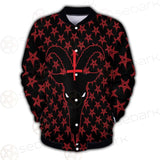 Baphomet Goat Headed Demon With The Red SED-0358 Button Jacket