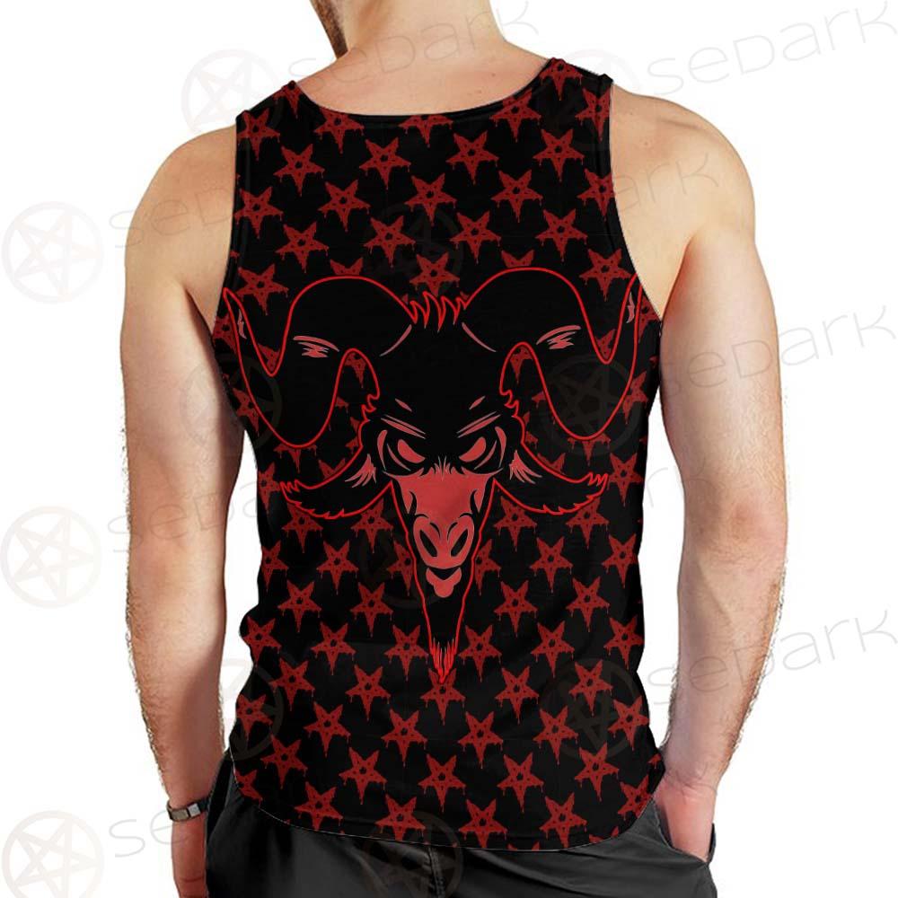 Baphomet Goat Headed Demon SED-0359 Men Tank-tops