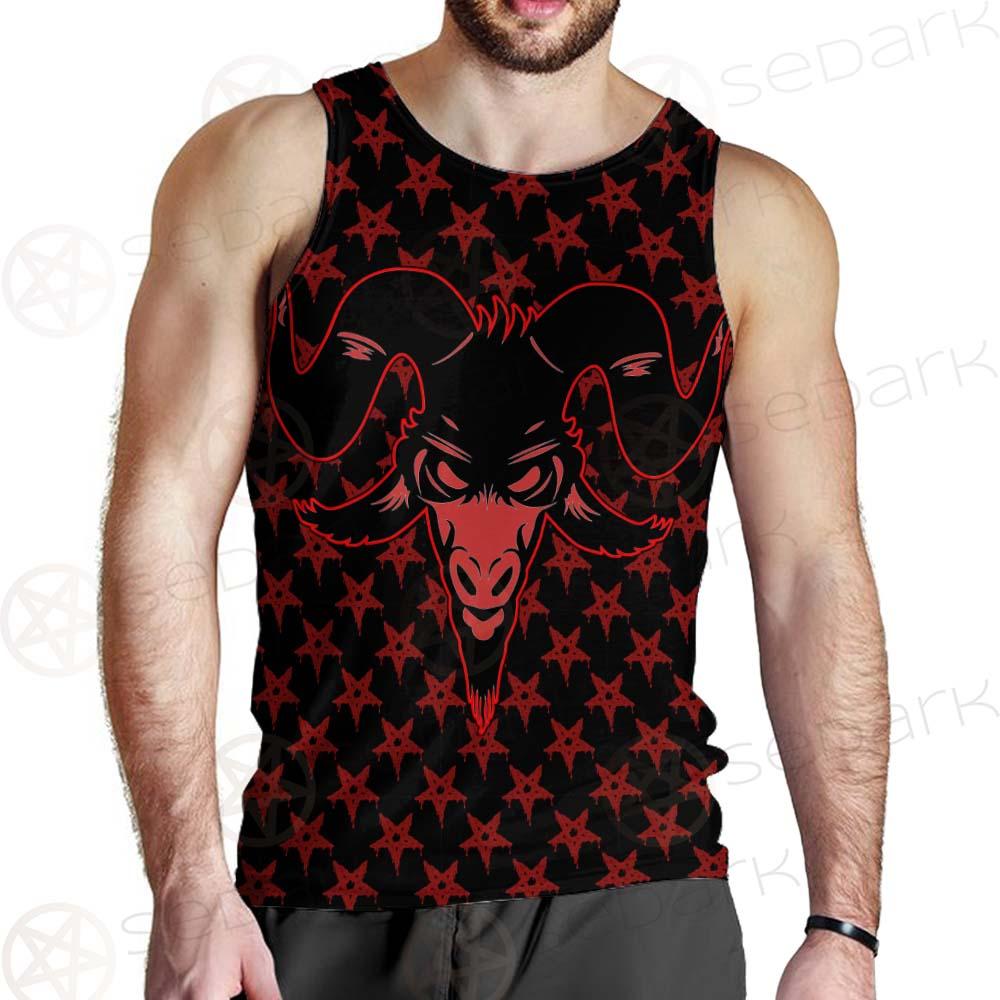 Baphomet Goat Headed Demon SED-0359 Men Tank-tops
