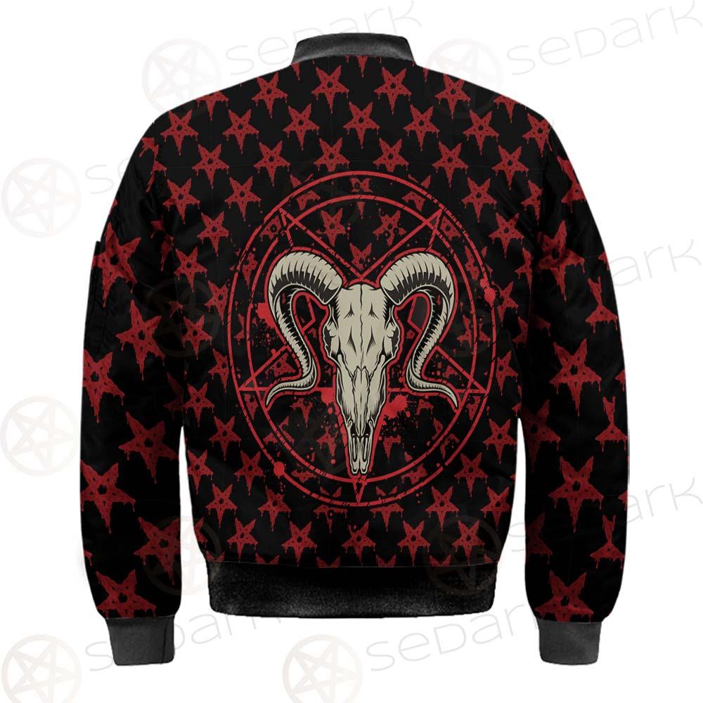 Monochrome Emblems With Goat Skull SED-0360 Jacket