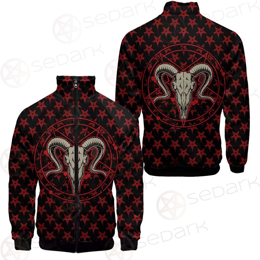 Monochrome Emblems With Goat Skull SED-0360 Jacket