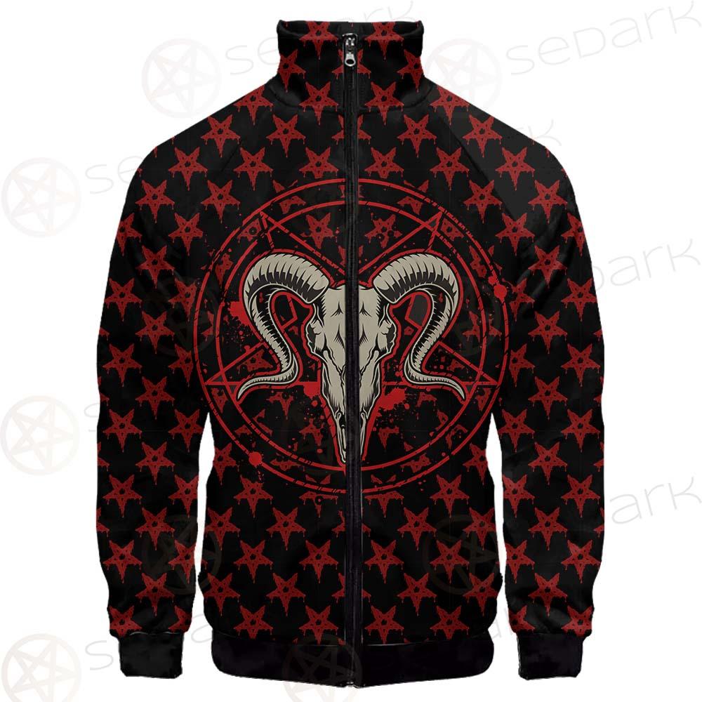 Monochrome Emblems With Goat Skull SED-0360 Jacket