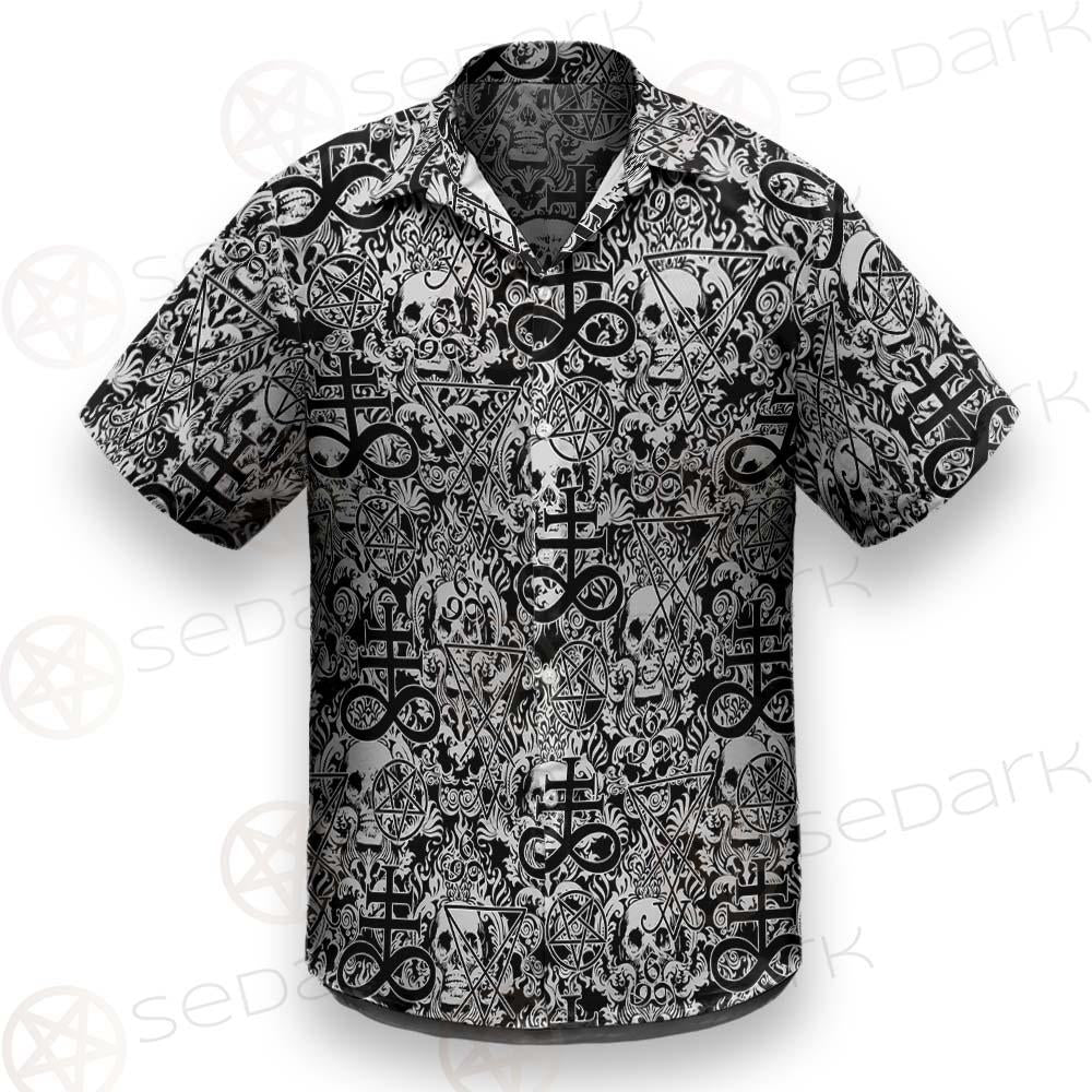 Satan Skull 666 SED-0366 Hawaiian Shirt & Beach Short