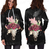 Satan Head Flowers SED-0374 Hoodie Dress