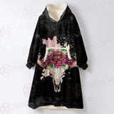 Satan Head Flowers SED-0374 Oversized Sherpa Blanket Hoodie