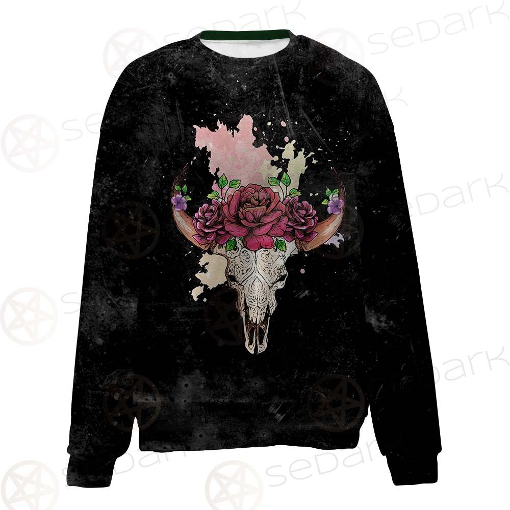Satan Head Flowers SED-0374 Unisex Sweatshirt