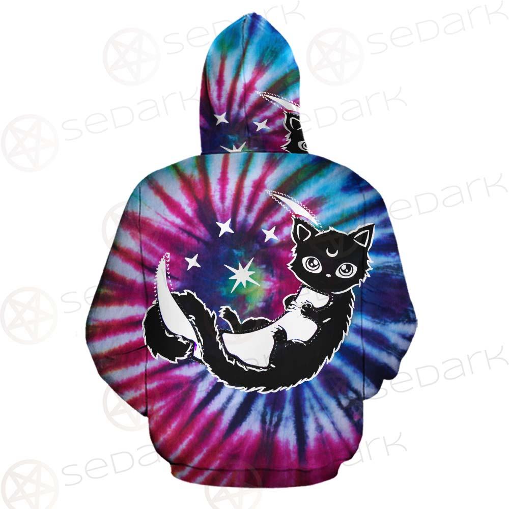 Gothic Cat Background Spill Color SED-0377 Hoodie & Zip Hoodie