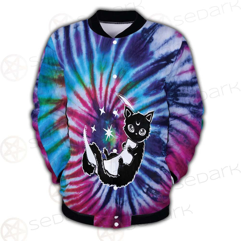 Gothic Cat Background Spill Color SED-0377 Button Jacket