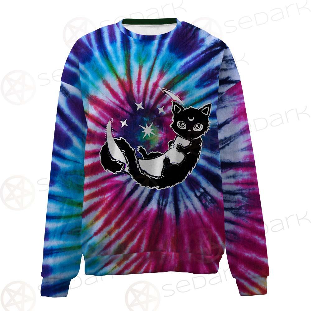 Gothic Cat Background Spill Color SED-0377 Unisex Sweatshirt