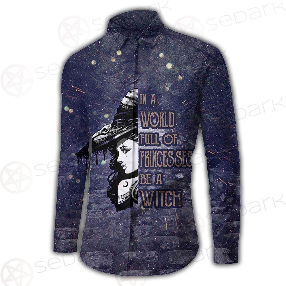 Gothic Purple Be A Witch SED-0404 Shirt Allover