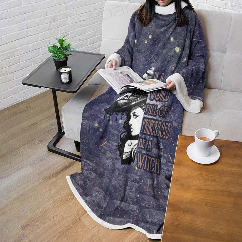 Gothic Purple Be A Witch SED-0404 Sleeved Blanket
