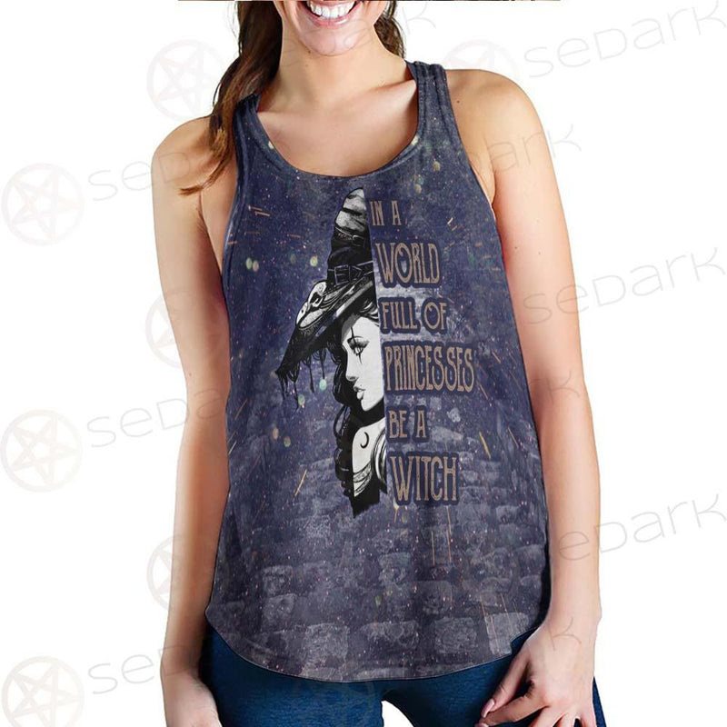 Gothic Purple Be A Witch SED-0404 Women Tank Top